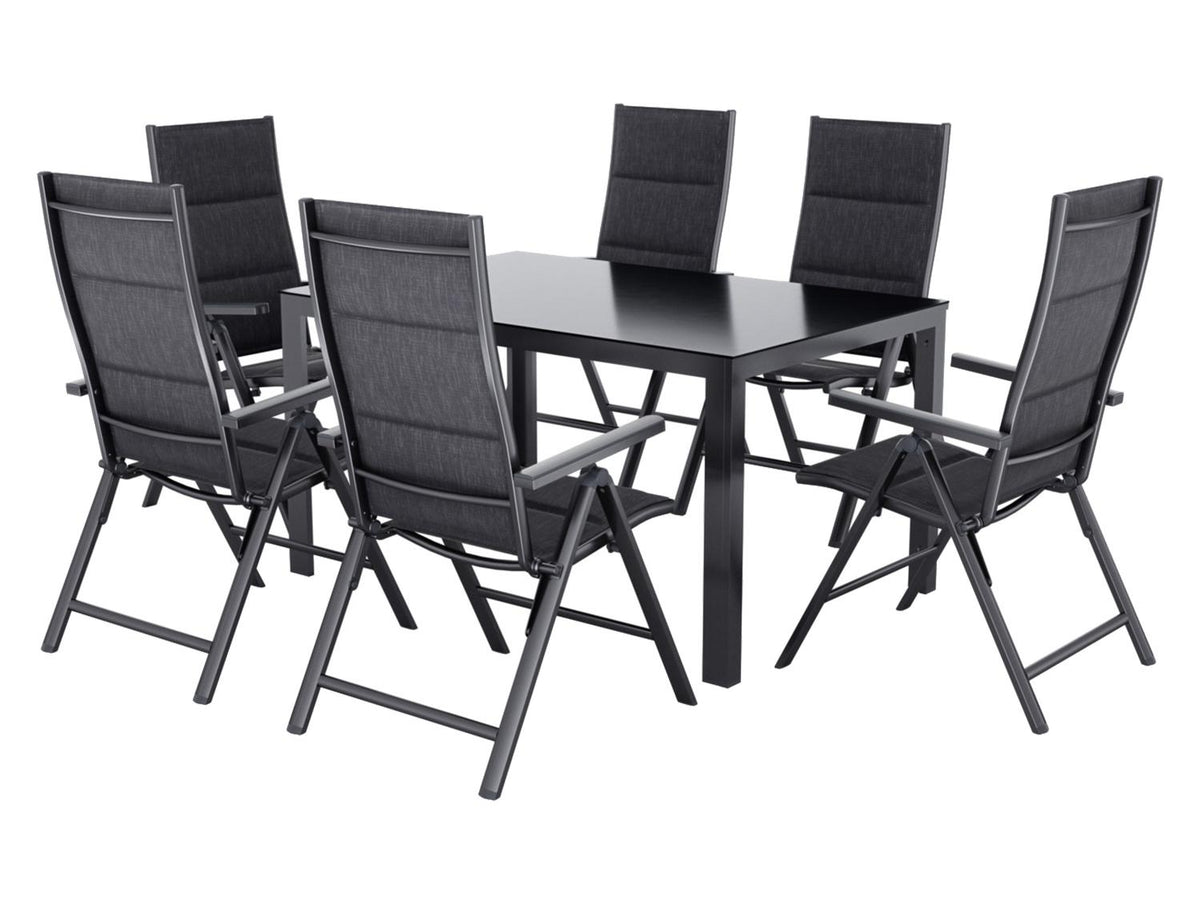 Table de jardin + Lot de 6 chaises Toronto