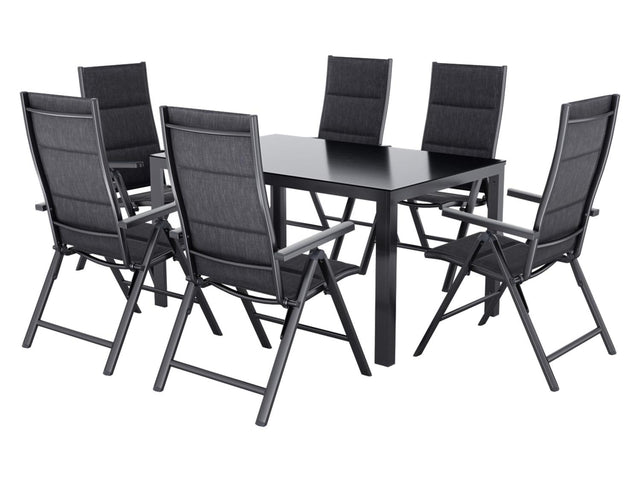 Table de jardin + Lot de 6 chaises Toronto