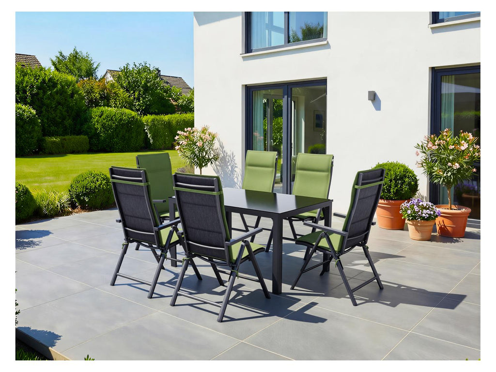 Table de jardin + Lot de 6 chaises Toronto