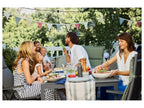 Table de jardin + Lot de 6 fauteuils en aluminium Toronto