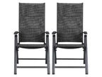 Table de jardin + Lot de 6 fauteuils en aluminium Toronto