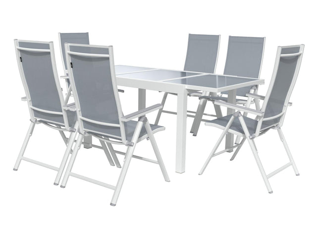Table de jardin + Lot de 6 fauteuils Houston