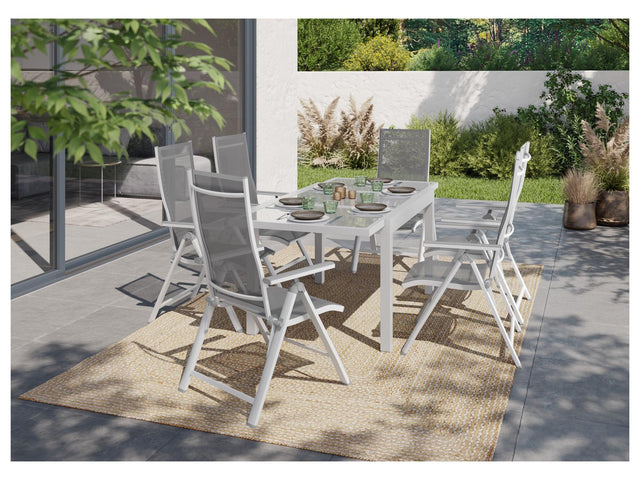 Table de jardin + Lot de 6 fauteuils Houston