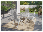Table de jardin + Lot de 6 fauteuils Houston
