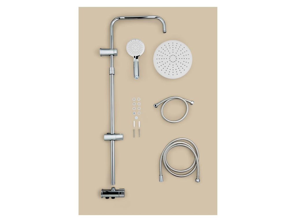 Kit de douche de tête, réglable en hauteur