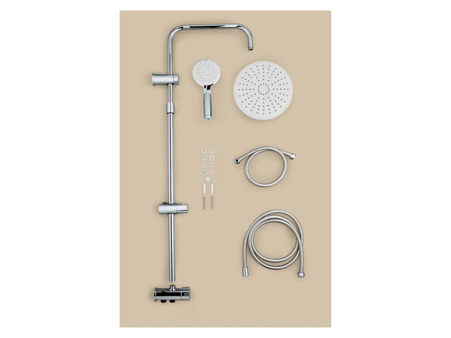 Kit de douche de tête, réglable en hauteur