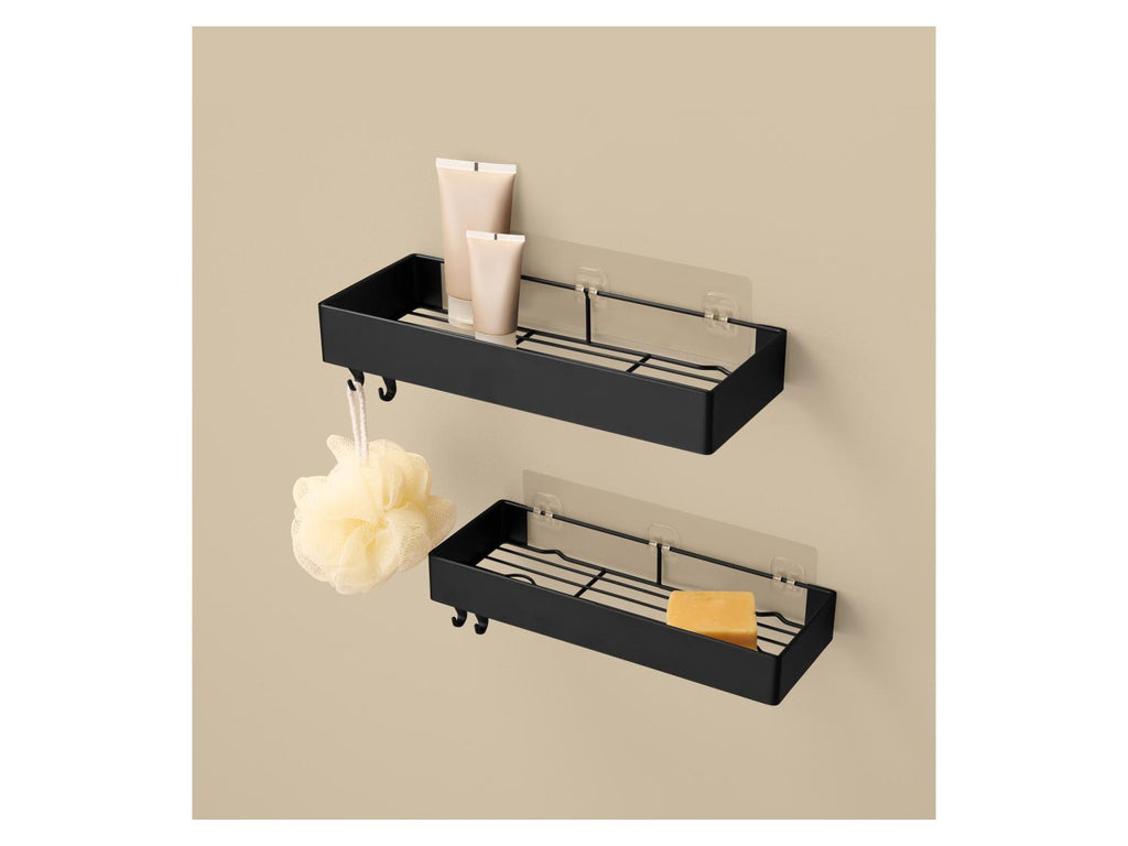 Lot de 2 étagères de douche ou baignoire