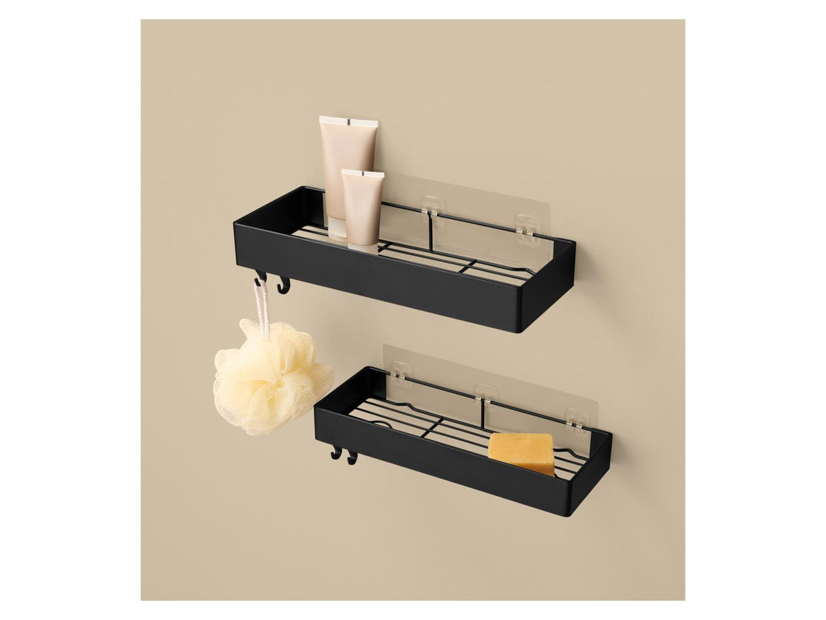 Lot de 2 étagères de douche ou baignoire