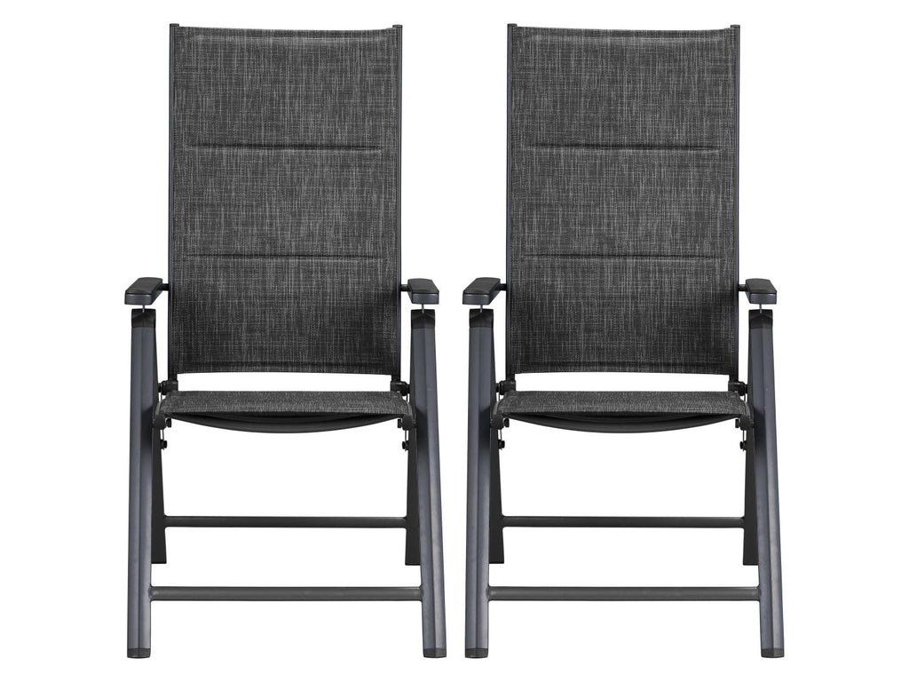 Lot de 2 fauteuils en aluminium Toronto