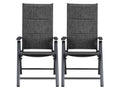Lot de 2 fauteuils en aluminium Toronto