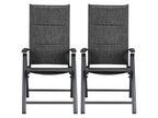 Lot de 2 fauteuils en aluminium Toronto