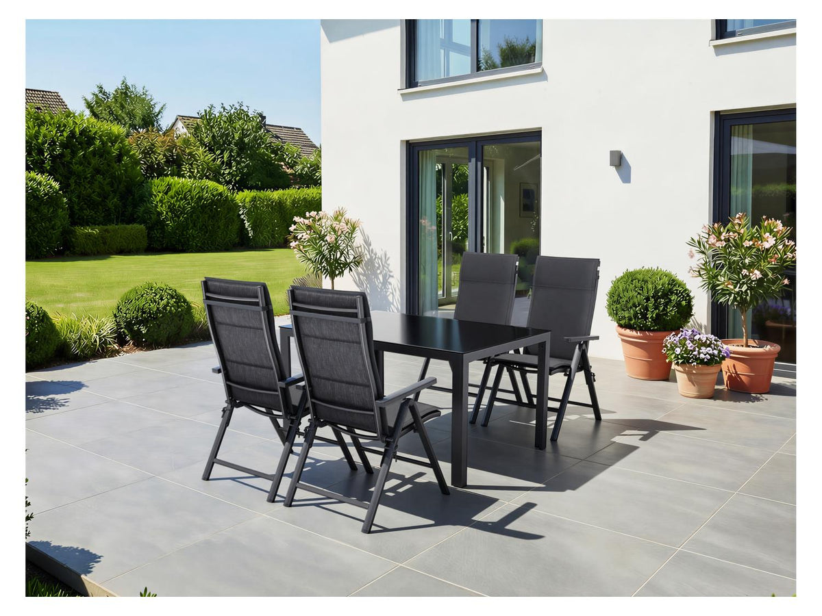 Lot de 2 fauteuils en aluminium Toronto