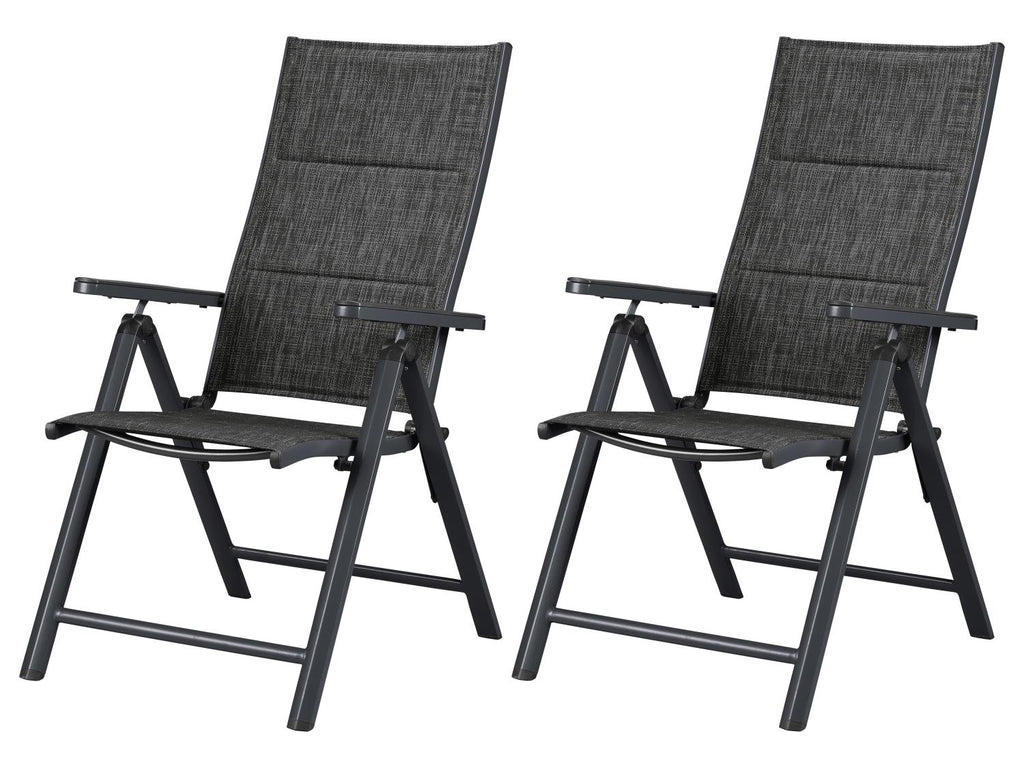 Lot de 2 fauteuils en aluminium Toronto