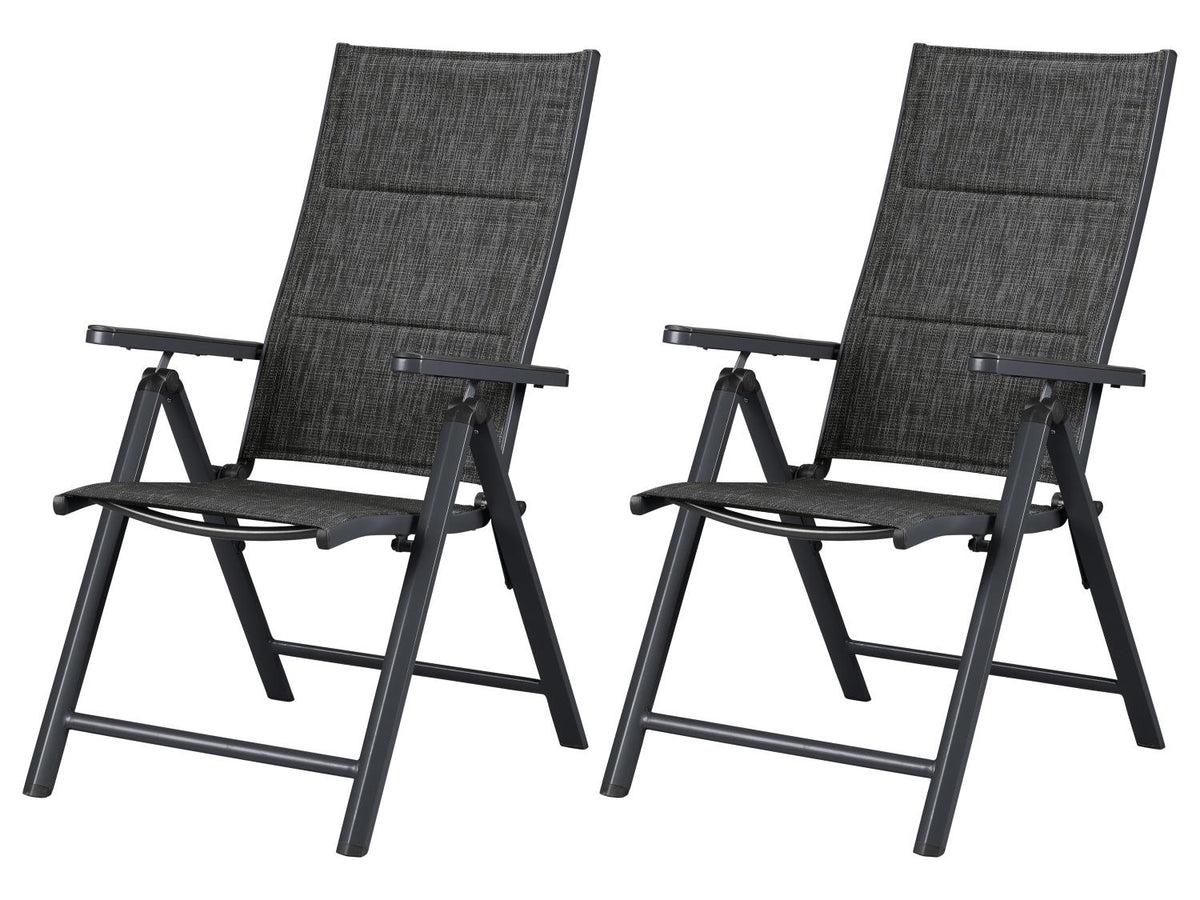 Lot de 2 fauteuils en aluminium Toronto