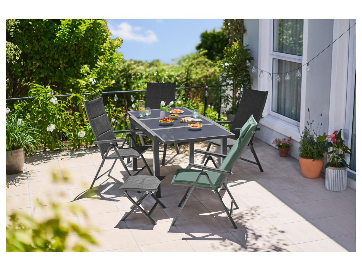 Lot de 2 fauteuils en aluminium Toronto