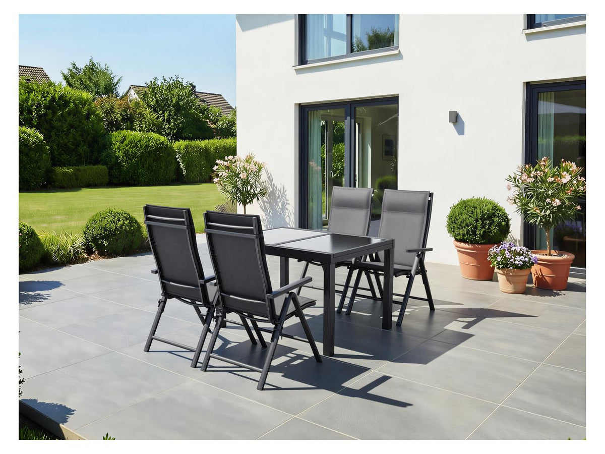 Lot de 2 fauteuils pliants en aluminium Houston