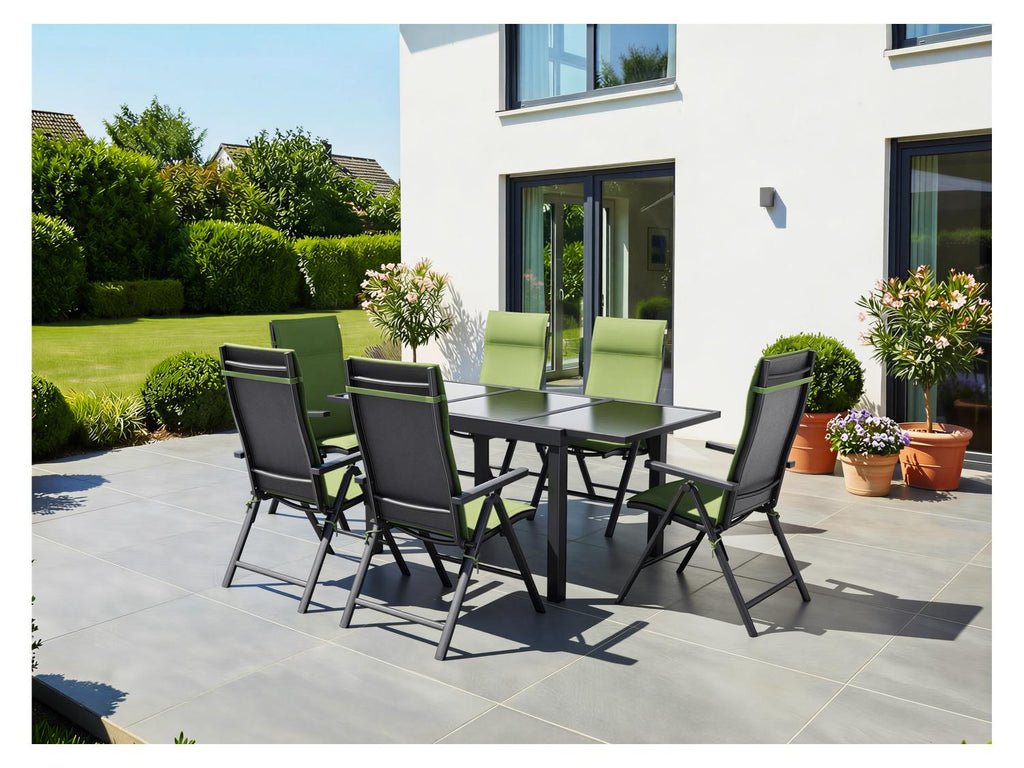 Lot de 2 fauteuils pliants en aluminium Houston