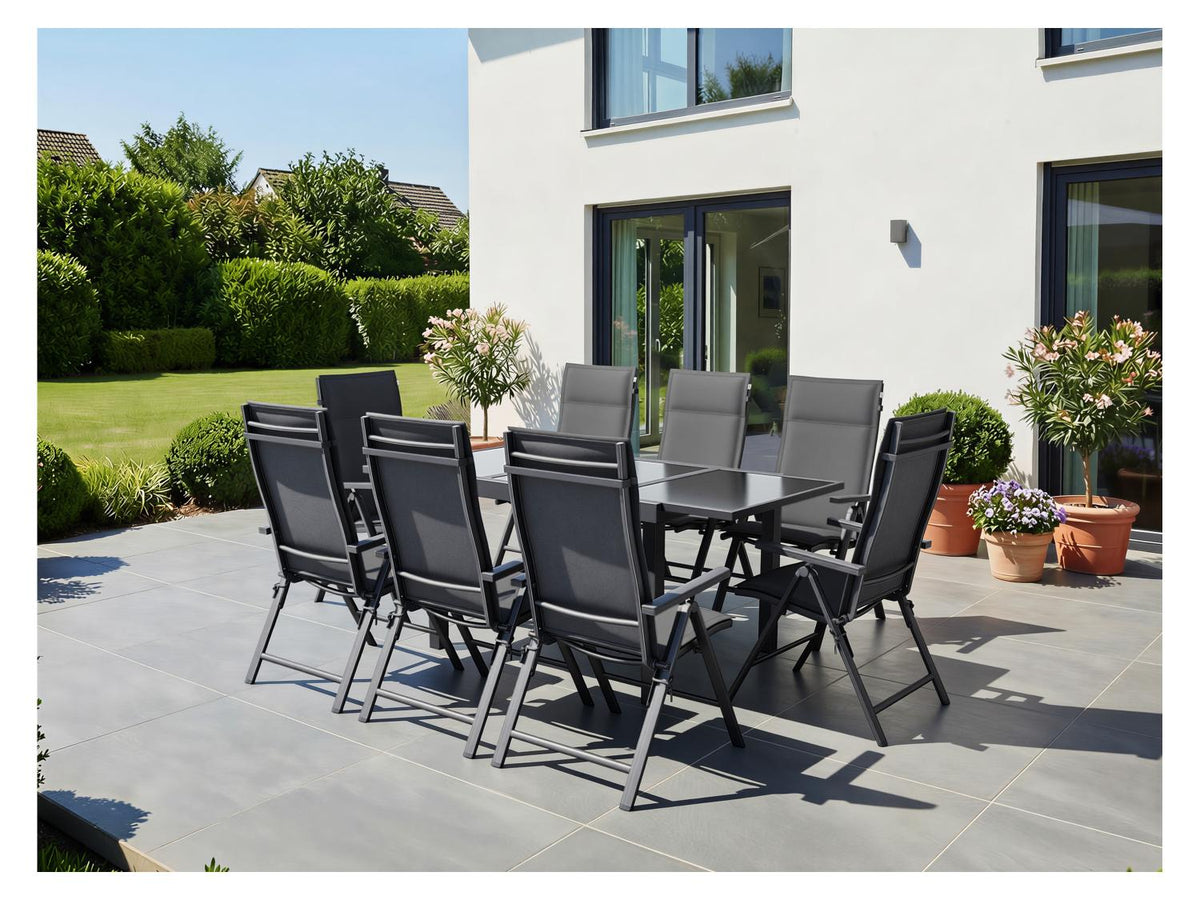 Lot de 2 fauteuils pliants en aluminium Houston