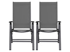 Lot de 2 fauteuils pliants en aluminium Houston