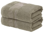 Lot de 2 serviettes de toilette en éponge, 50 x 100 cm