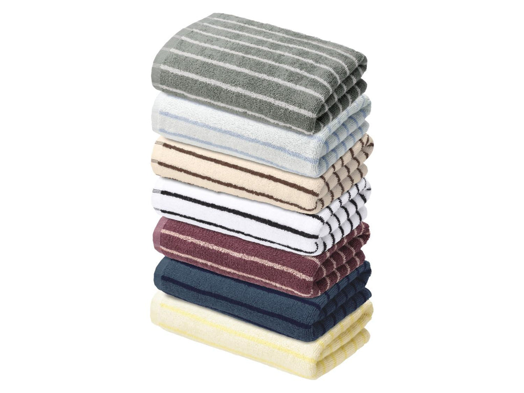 Lot de 2 serviettes de toilette en éponge, 50 x 100 cm