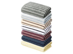 Lot de 2 serviettes de toilette en éponge, 50 x 100 cm