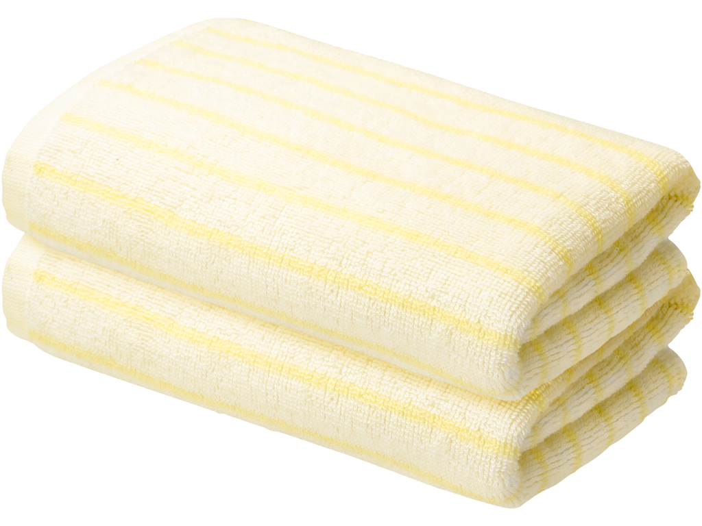 Lot de 2 serviettes de toilette en éponge, 50 x 100 cm