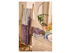Lot de 2 serviettes de toilette en éponge, 50 x 100 cm