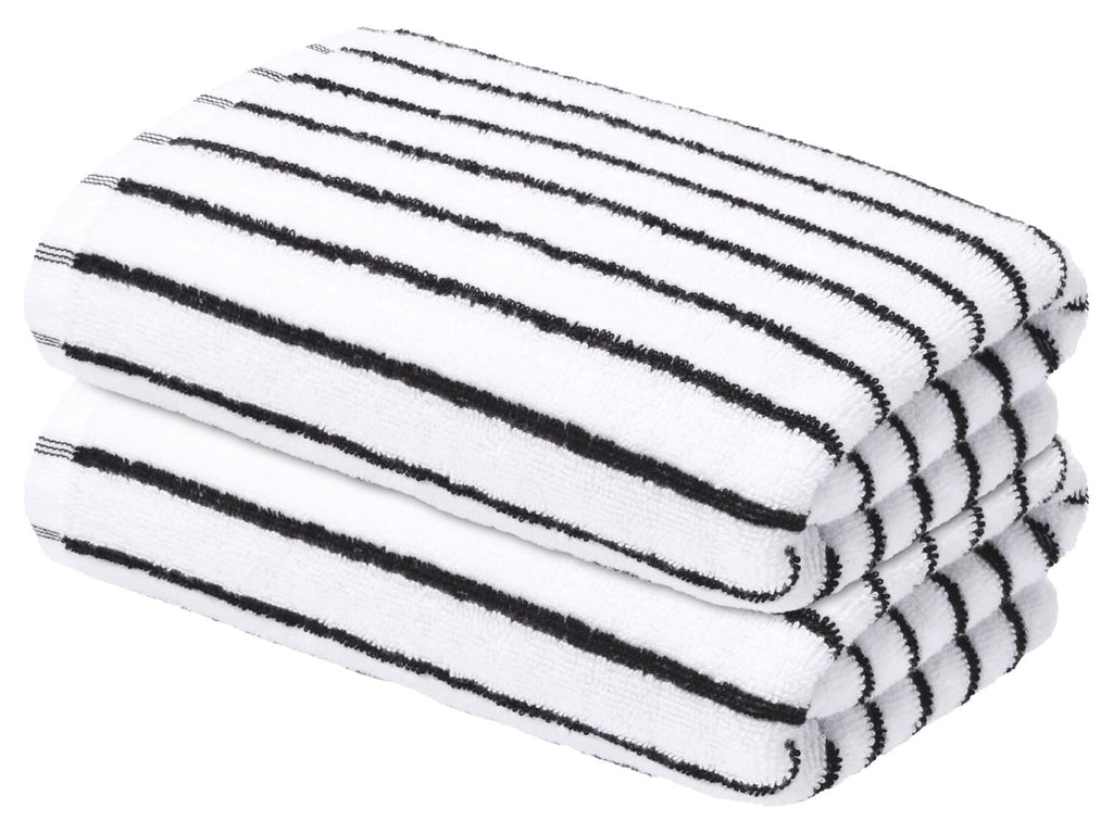 Lot de 2 serviettes de toilette en éponge, 50 x 100 cm