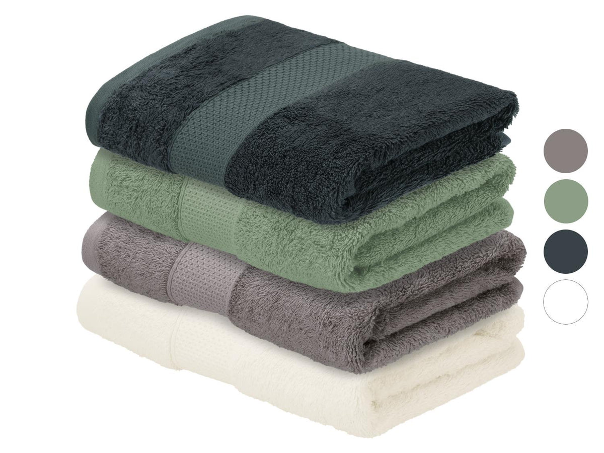 Lot de 2 serviettes de toilette Premium, 50 x 100 cm