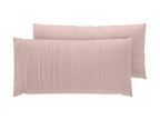 Lot de 2 taies d'oreiller en mousseline, 40 x 80 cm