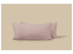 Lot de 2 taies d'oreiller en mousseline, 40 x 80 cm