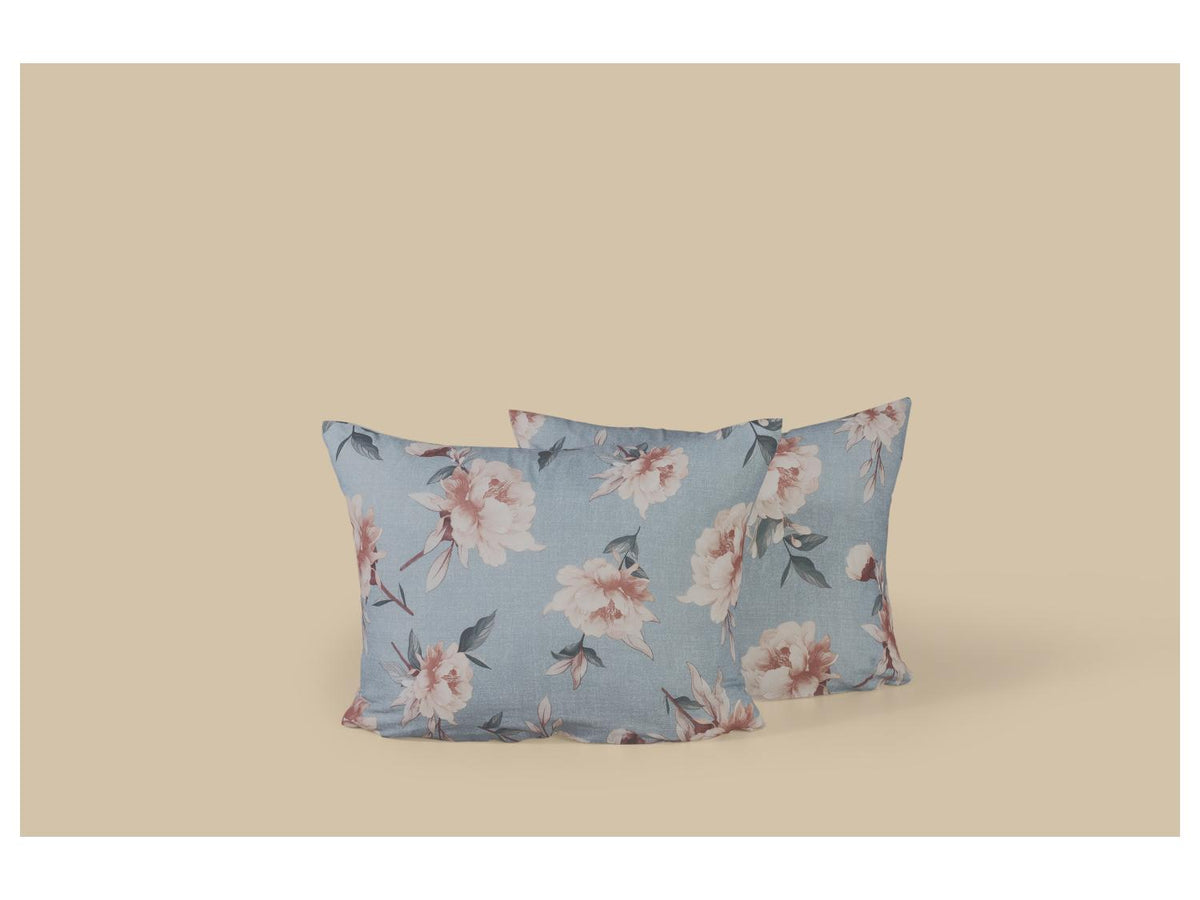 Lot de 2 taies d’oreillers en coton mélangé, 50 x 70 cm