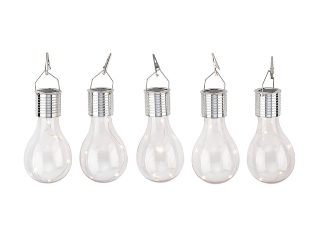 Lot de 5 Ampoules solaires LED