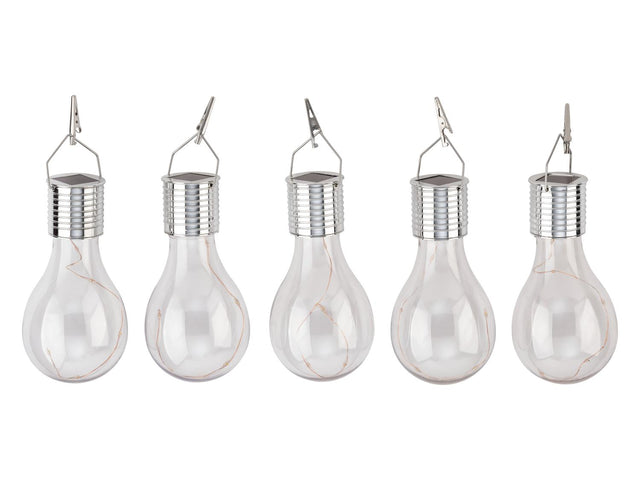 Lot de 5 Ampoules solaires LED