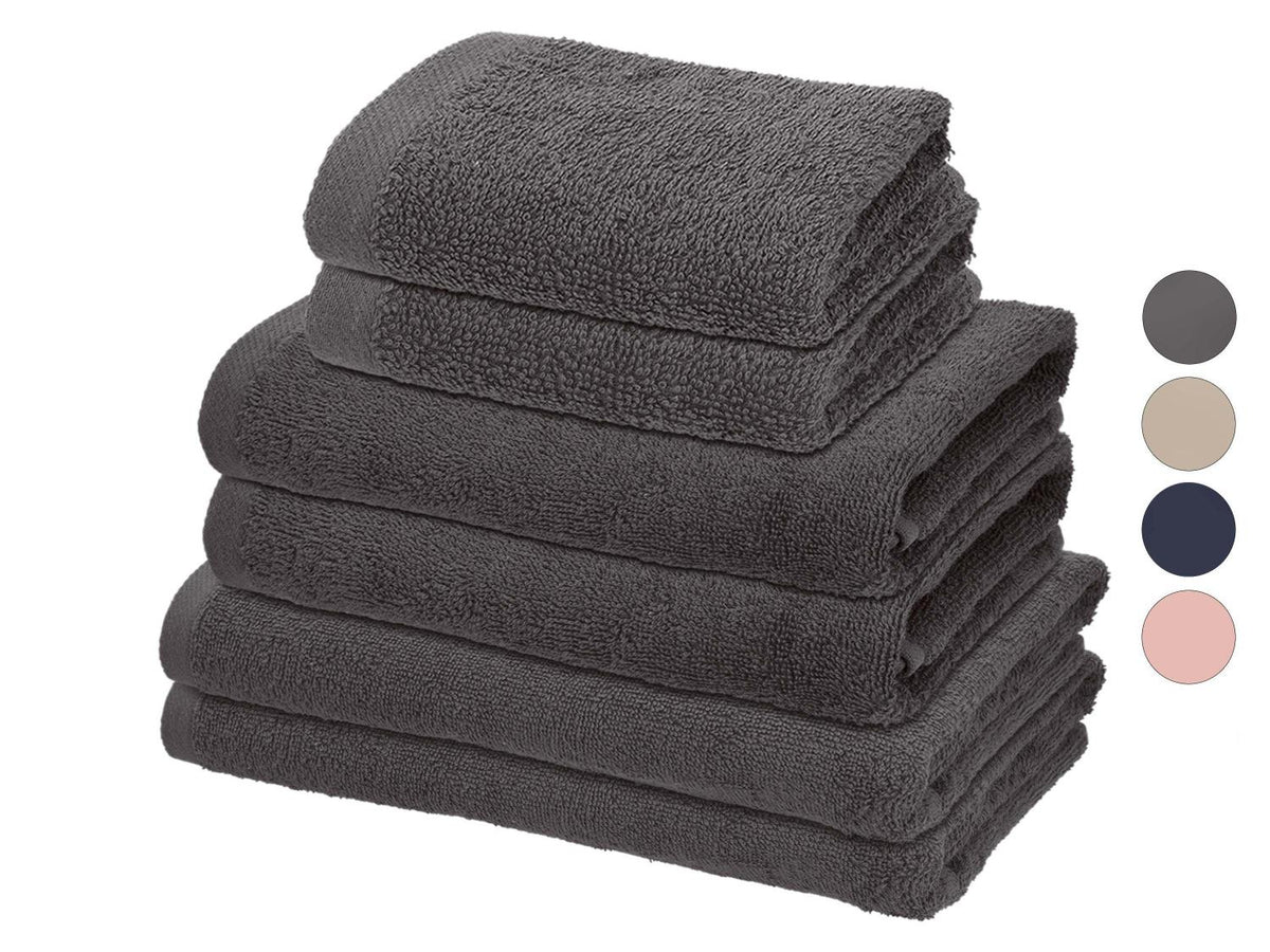 Lot de serviettes éponge, 6 pièces