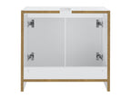 Meuble sous-vasque Oslo, 60 x 55 x 28 cm, blanc