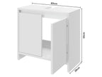 Meuble sous-vasque Oslo, 60 x 55 x 28 cm, blanc