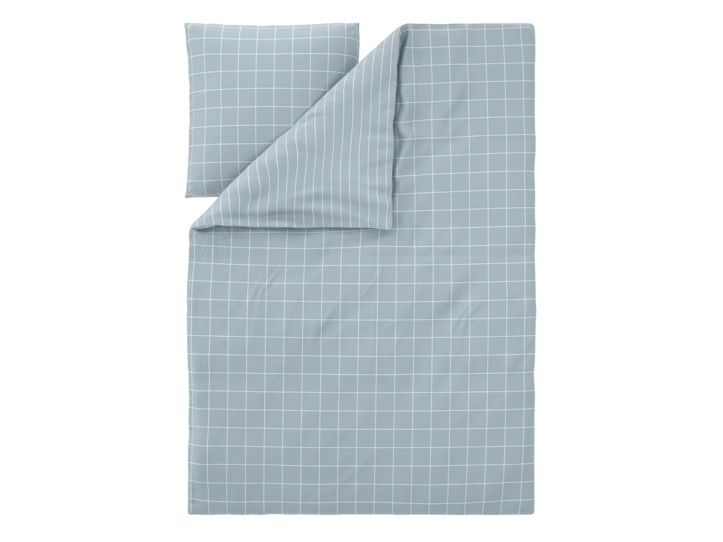 Parure de lit double face en satin microfibre, 140 x 200 cm