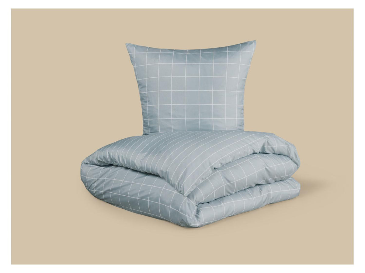 Parure de lit double face en satin microfibre, 140 x 200 cm