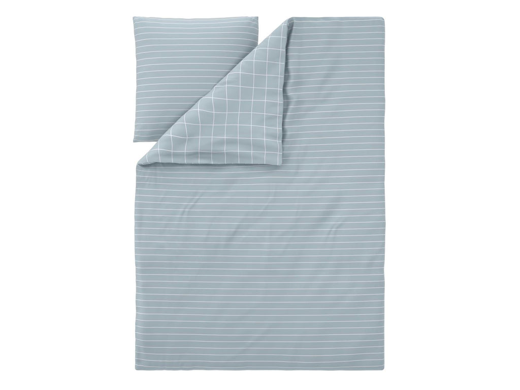Parure de lit double face en satin microfibre, 140 x 200 cm