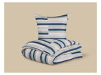 Parure de lit double face en satin microfibre, 140 x 200 cm