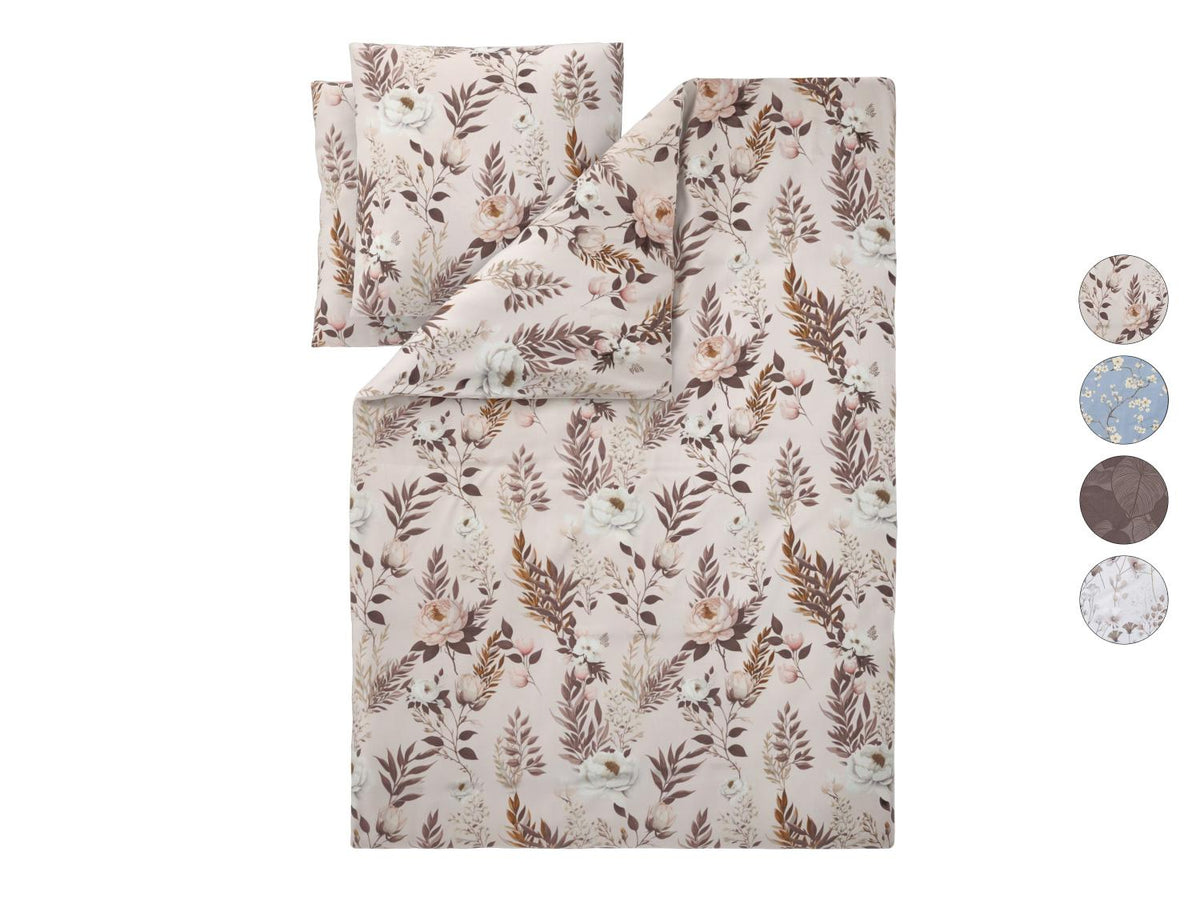 Parure de lit en satin de microfibre ou parure de lit réversible en satin de microfibre, 260 x 240 cm