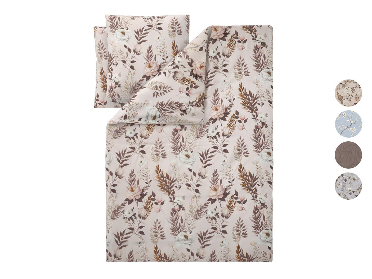 Parure de lit en satin de microfibre ou parure de lit réversible en satin de microfibre, 240 x 220 cm