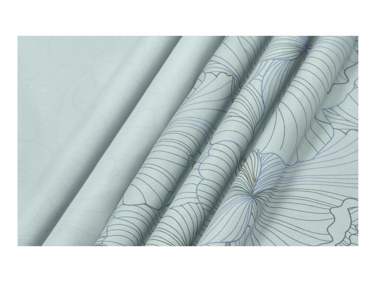 Parure de lit en satin de microfibre / Parure de lit réversible en satin de microfibre, 260 x 240 cm