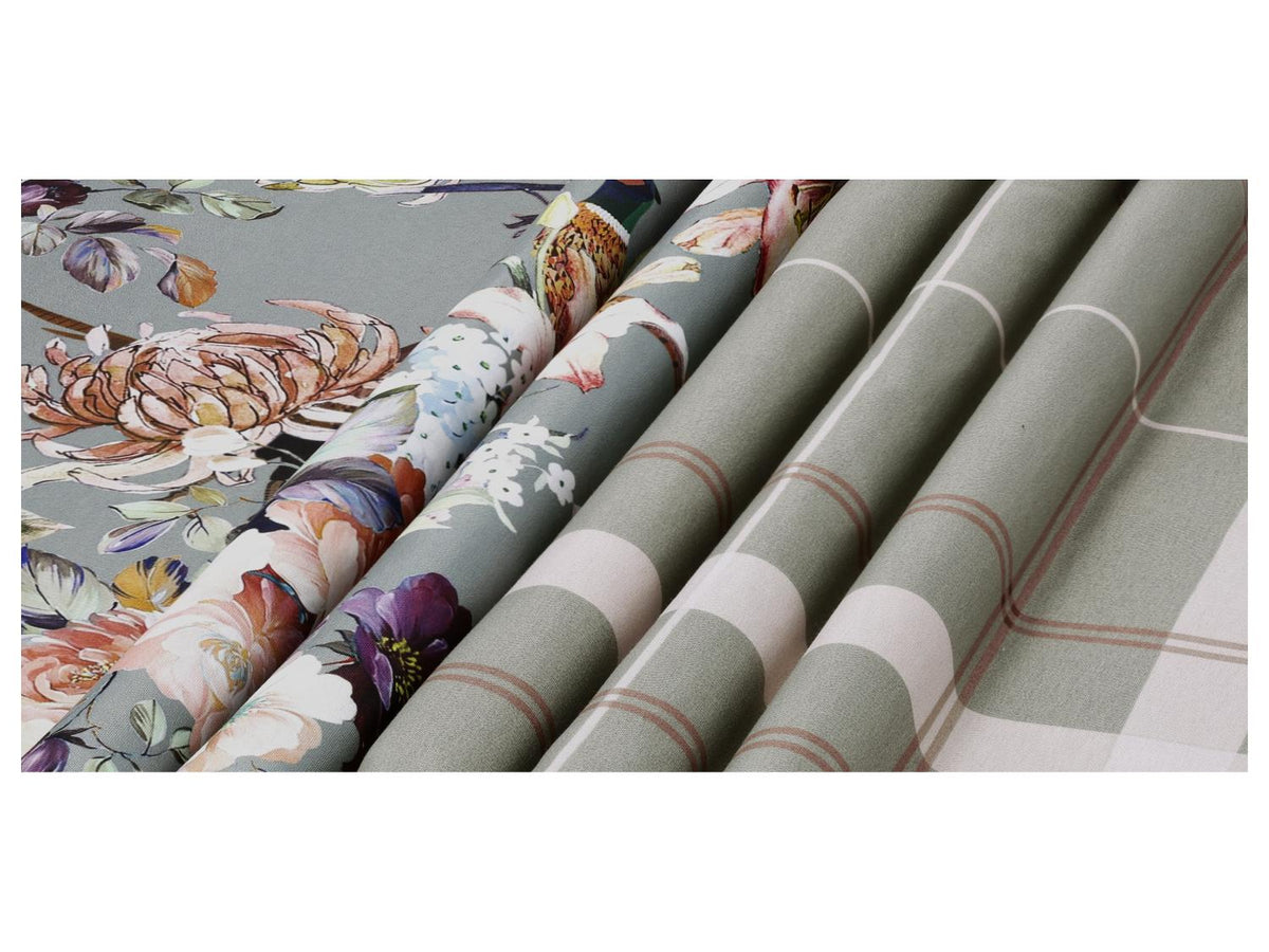 Parure de lit en satin de microfibres ou Parure de lit réversible en satin de microfibres, 260 x 240 cm