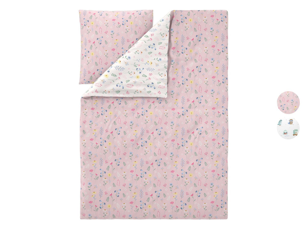 Parure de lit en satin microfibre double face enfant, 140 x 200 cm