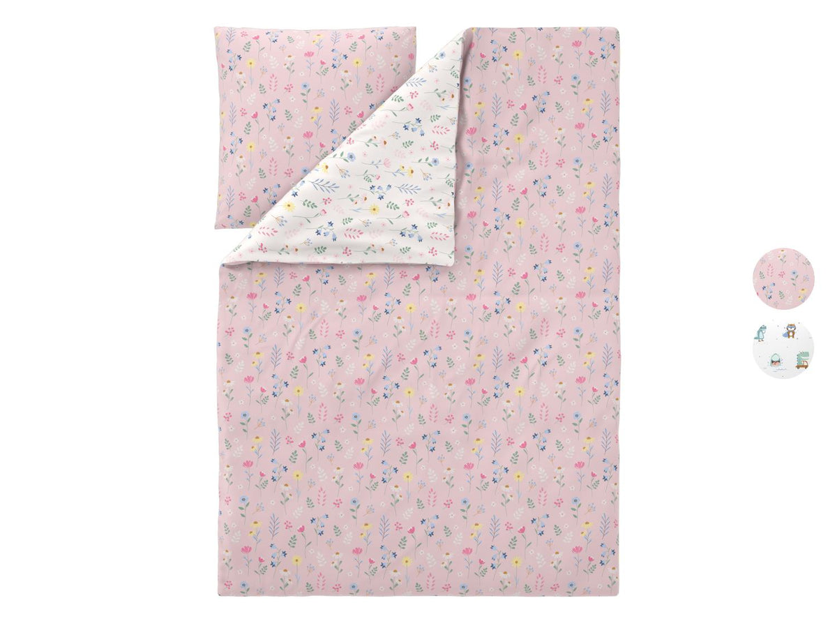 Parure de lit en satin microfibre double face enfant, 140 x 200 cm