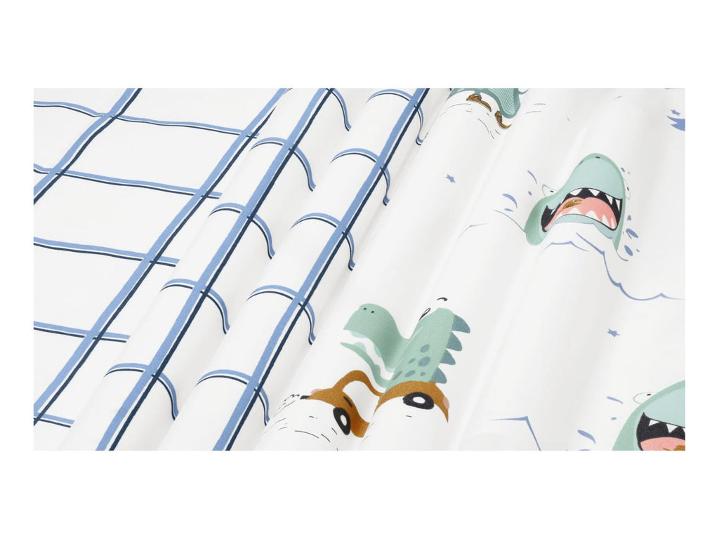 Parure de lit en satin microfibre double face enfant, 140 x 200 cm