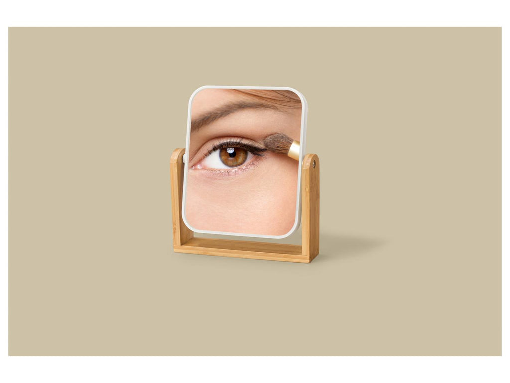 Poubelle de salle de bains / Miroir cosmétique